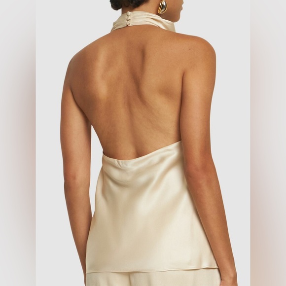 Anine Bing Eliana silk halter top size small NWT - Picture 3 of 9